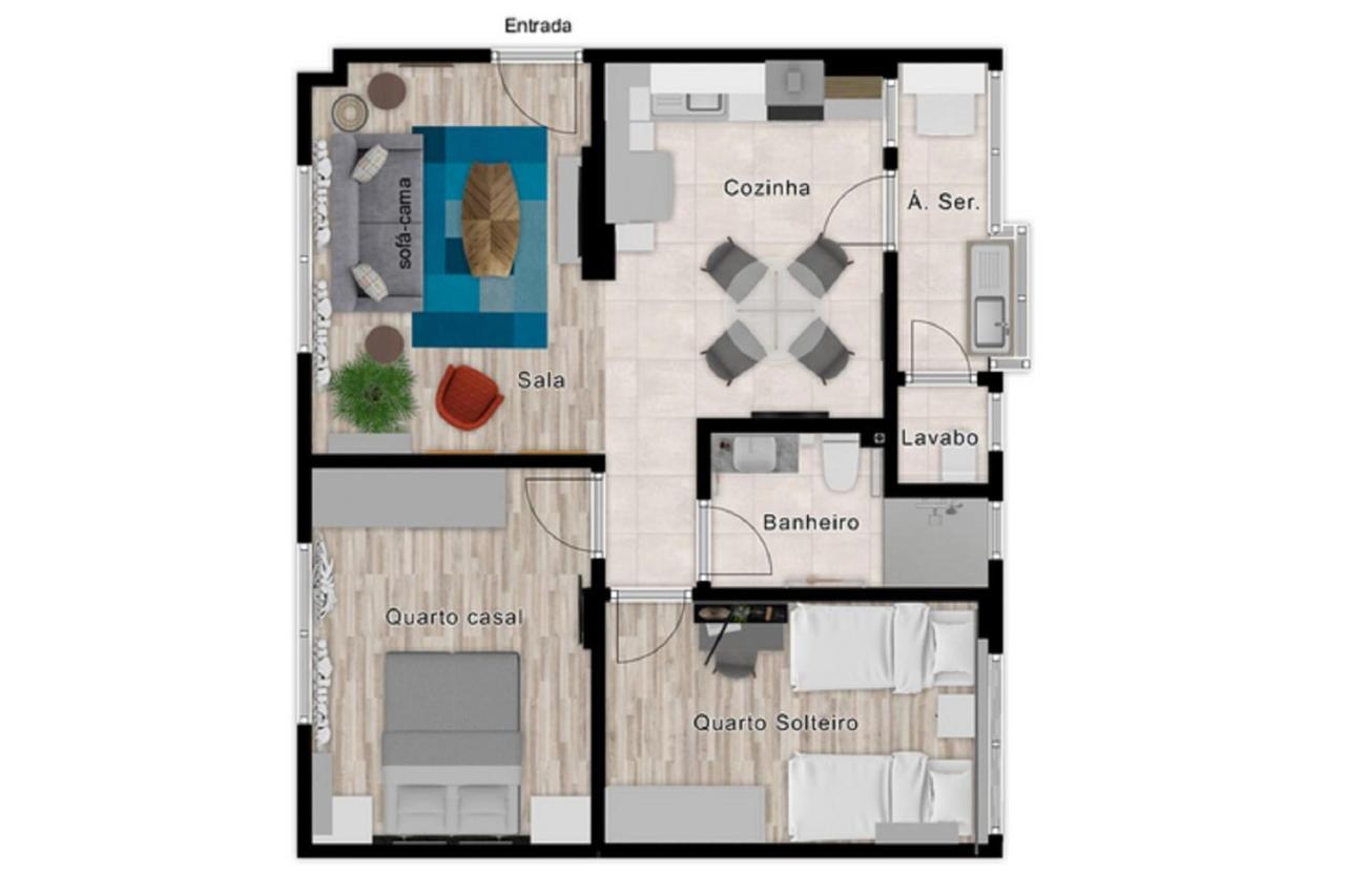 Apartamento Aluri Porto Alegre Bagian luar foto